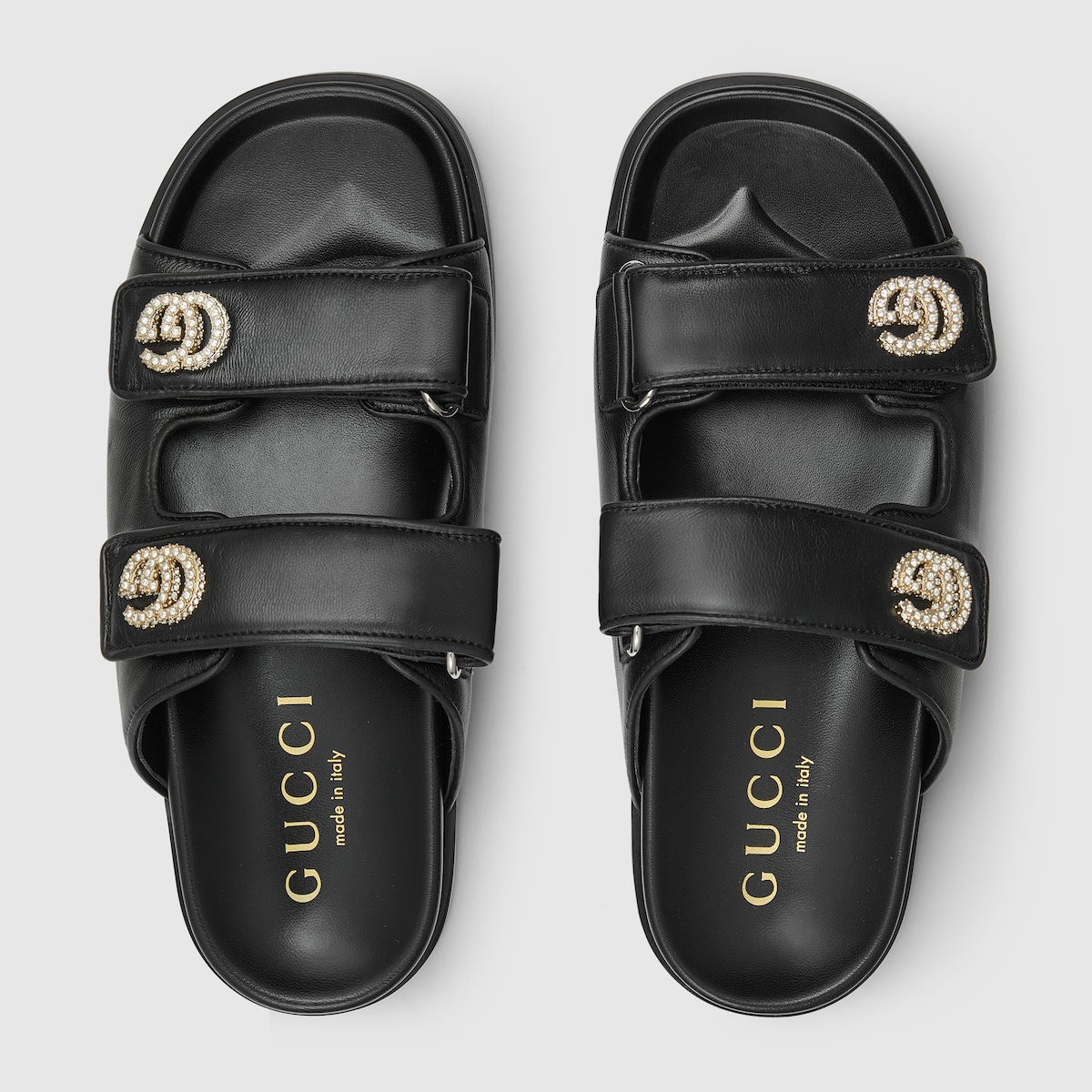 Gucci Women’s sandal with crystal Double G - Image 2
